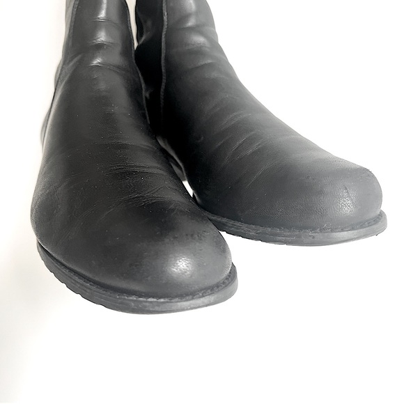 Stuart Weitzman's '5050' Boots Black Nappa Leather Size 7 M - Picture 9 of 16